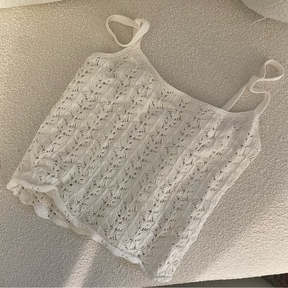 Aritzia Wilfred Gemma Top in Light Birch Small 100% cotton yarn knit tank - Picture 13 of 13